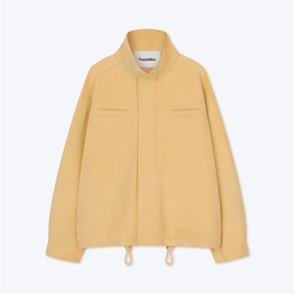 NANUSHKA Dufan Double Wool Silk Bomber (Men’s Small) - Picture 5 of 16